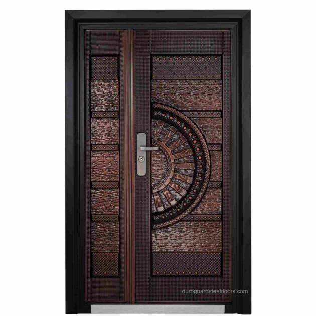 DGC51 – Designer Steel Door with Embossed Copper Pattern & High-Security Locking